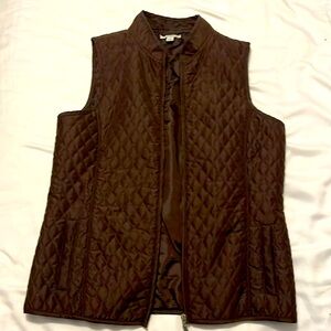 Chocolate brown, quilted vest by Great Northwest, size small